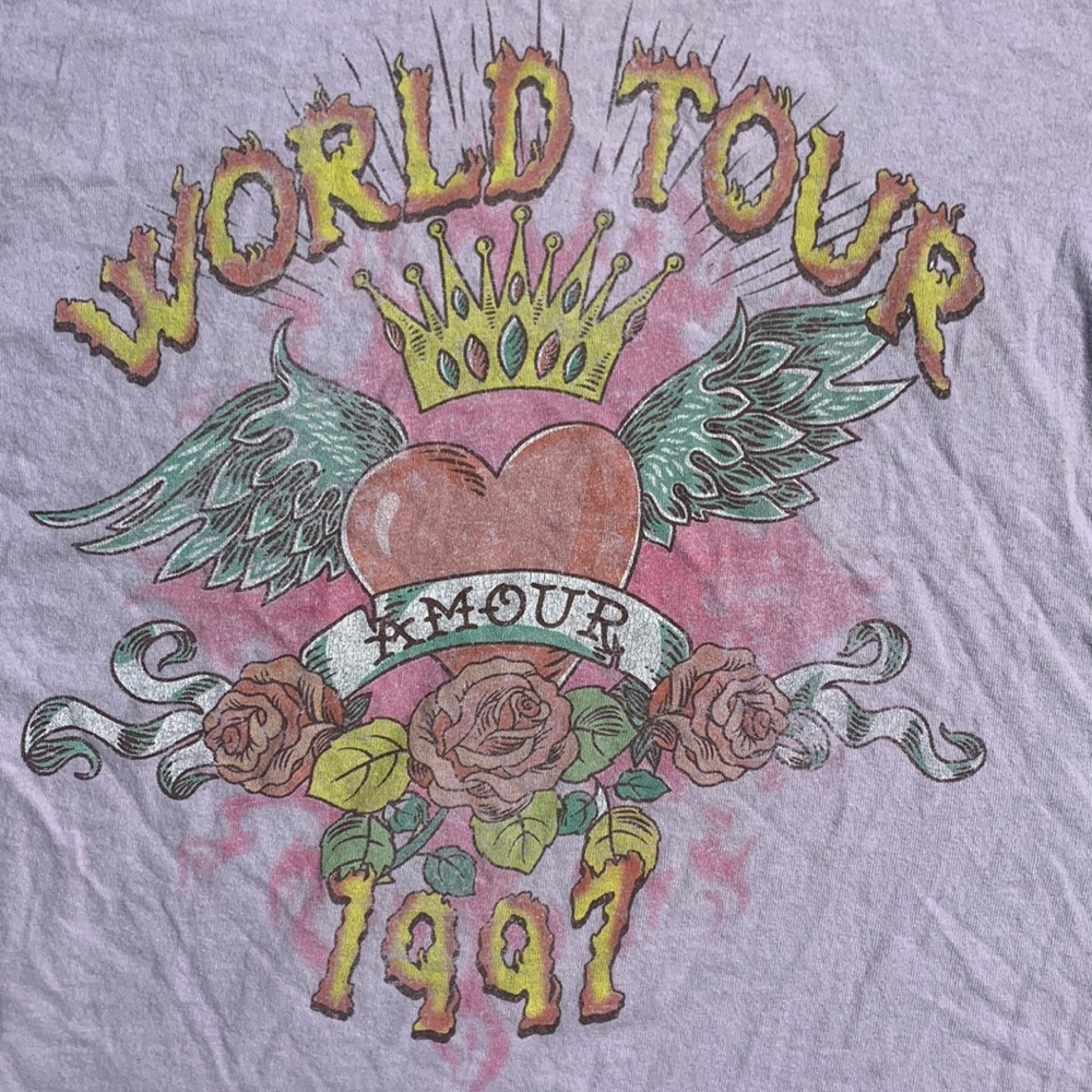 World Tour Amour 1997 Graphic Band T-Shirt Size Medium